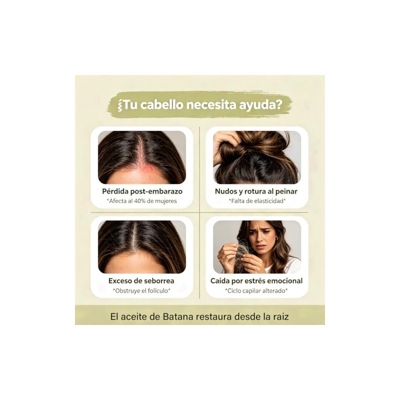 Aceite de Batana para Cabello 100ml，Repara Puntas