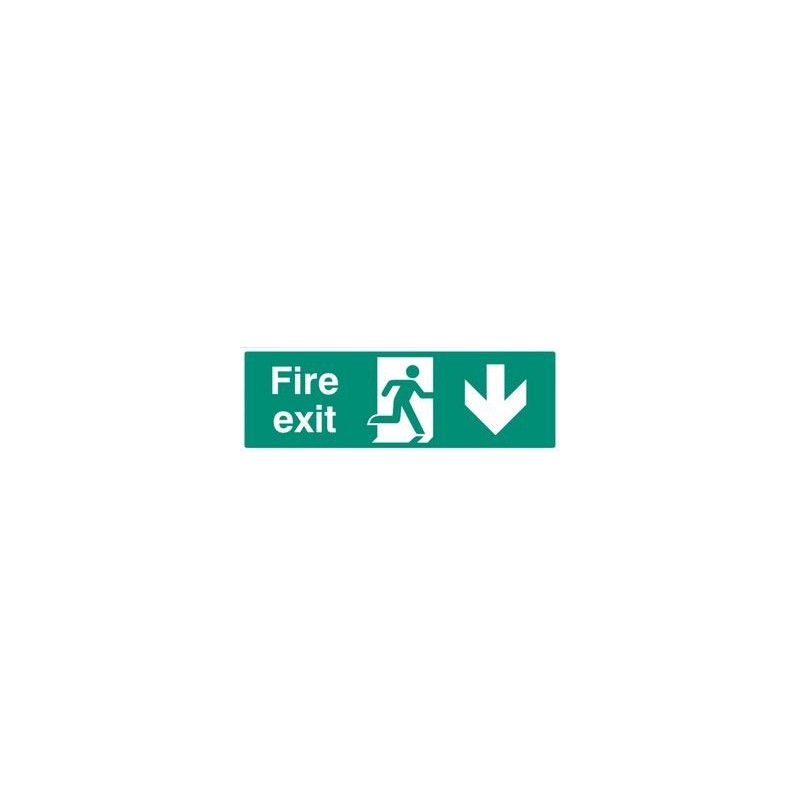 Sign, Fire Exit Down, SAV, Signs Personal Protection, Site Security,
