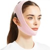 ZKGYUS Wiederverwendbare V-Linienmaske,V-Linien-Lifting-Maske, Gesichtslifting-Bandag,Rosa