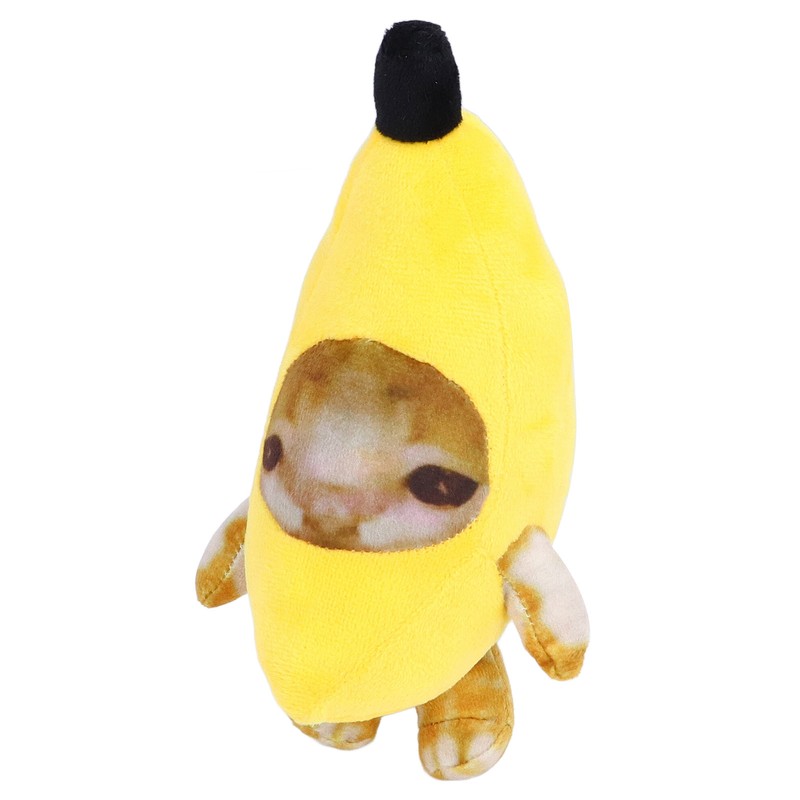Banana Cat Plush Toy Multipurpose Funny Decompression Cute Cartoon Soft