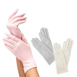 G12-0071_GY Sleeping Lined Silk Moisturizing Gloves | Silk Silk Warm Thin Hand Care Skin Care Gloves Moisturizing Protection Women's Female Sleeptime Sleeping Made in Japan Gray