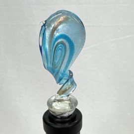 Murano Vintage Murano Art Deco Collection Glass Wine Stopper  in Gift Box
