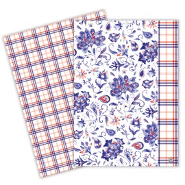 Michel Design Works Kitchen Towel, Paisley & Plaid, Set of 2