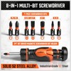 Multi 8-in-1 Magnetic Adjustable Ratchet Screwdriver Set: Mini Short Screwdrivers