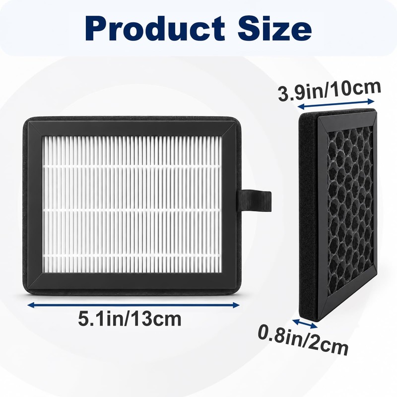4PCS X2D/P2S 3D Printer Filter for Bambu Lab, Double-Layer Upgrade