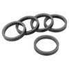 X AUTOHAUX 5pcs Headset Spacer Matte Black Fit 1 1/8