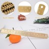 15cm Vintage Brass Ruler Copper Ruler Straight Ruler Drawing Ruler