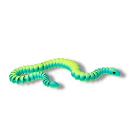 Python Snake| 3d printed articulating figurine| Easter baskets. Available In different sizes and colors. - Color selection: Orange, Size: Mini 14 inch’s