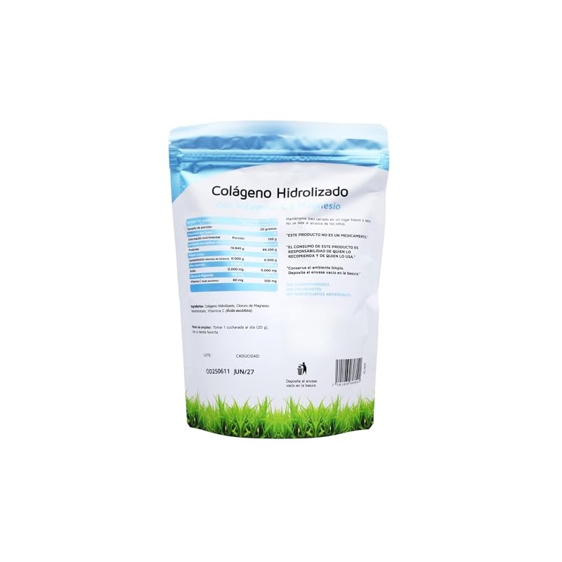 Vidanat Colágeno Hidrolizado Puro Vitamina Magnesio 300