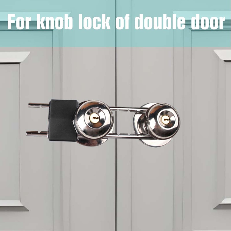 French Door Lock, Door Security Bar, Double Door Locking Device,