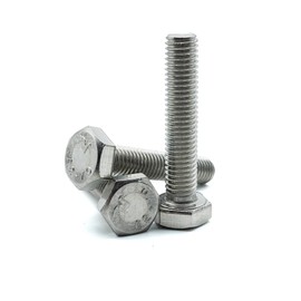 Hippo Hardware M5 (5mm X 25mm) Hexagon Head Set Screws Fully Threaded Hex Bolts A2 Stainless Steel (Pack of 20)