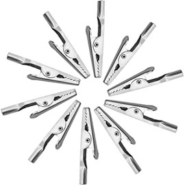 50 PCS Metal Alligator Clips 52mm Electrical Test Clamps (50 Pcs no cap)