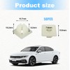 Kewucn 50 PCS License Plate Nylon Screw Inserts, Front and