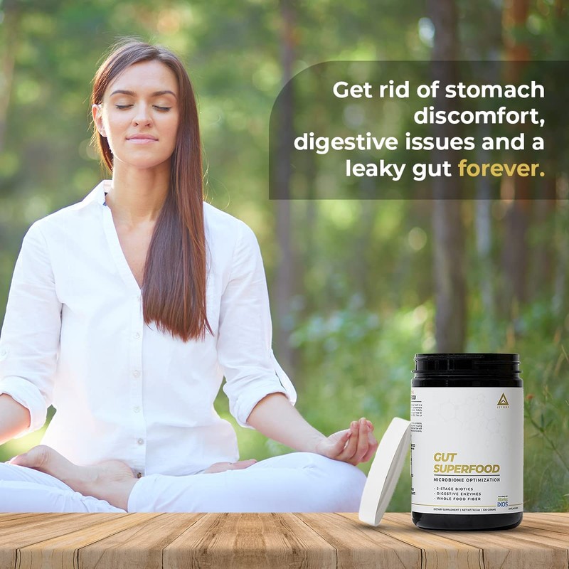 Gut Superfood, Fiber Supplement for Leaky Gut, Digestive Problems, Stomach