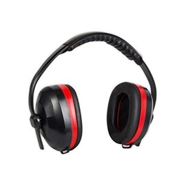 MAGID E2 Polyurethane Padded Ear Muffs with Adjustable Headband, 1 Pair, One Size Fits Most Adults, Black, IHMRBA615