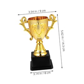 SUPVOX 2pcs Trophy Cups Peony Design Boys and for Sports and Academic Achievements Lightweight and Safe for Parties School Events and Recognition Celebrations