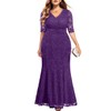 Plus Size Purple Dress Mother of Bride Formal Wedding Guest