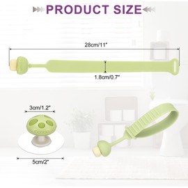 sourcing map Toilet Seat Lifter Toilet Seat Cover Lifting Handle Bathroom Toilet Supplies for Home, Office, Hotel, Green