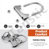 Tanstic 2Pcs U-Bolt Exhaust Clamps, 3 in Stainless Steel Muffler