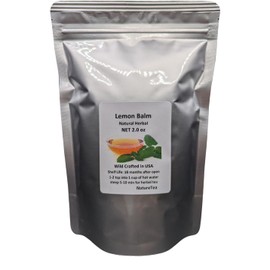 Lemon Balm - Melissa officinalis Dried Loose Leaf by Nature Tea (2 oz)