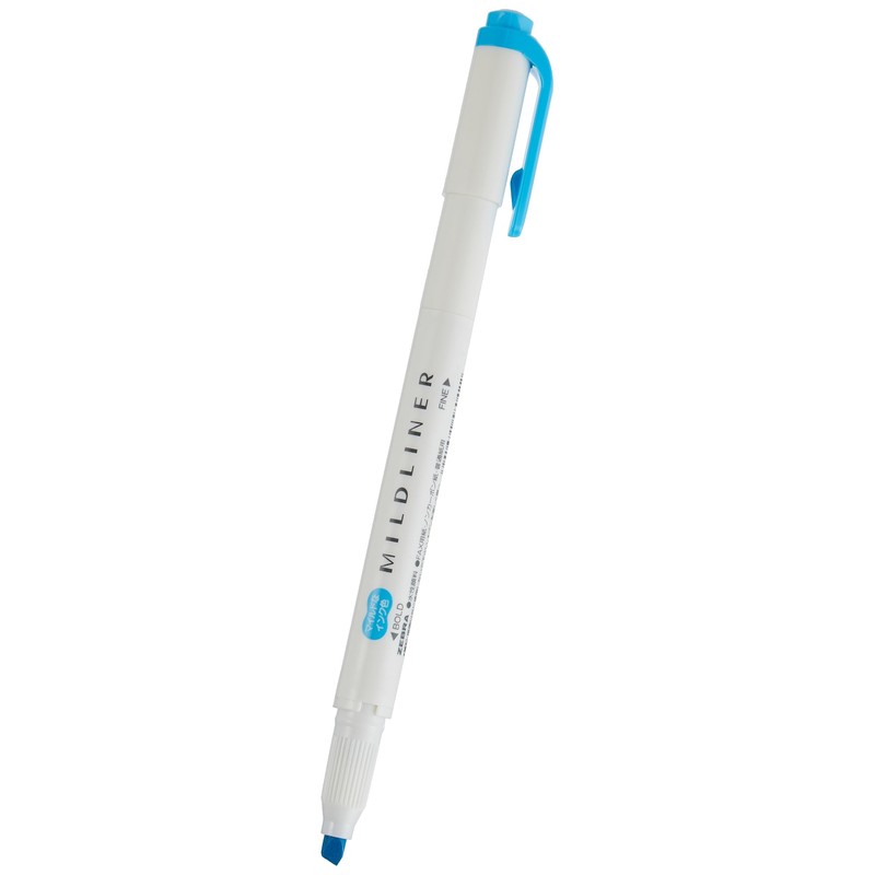 Zebra Mildliner WKT7-MCYA Highlighter, Mild Cyan