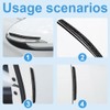 WeddHuis 4pcs High Quality Car Door Edge Protector, Car Rubber