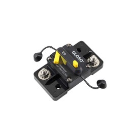 GLOSO 30A Breaker Extended Surface Mount 1/4" Diagonal Stud Waterproof IP67 Marine RV Truck Hi-Amp Circuit Breaker (30A)