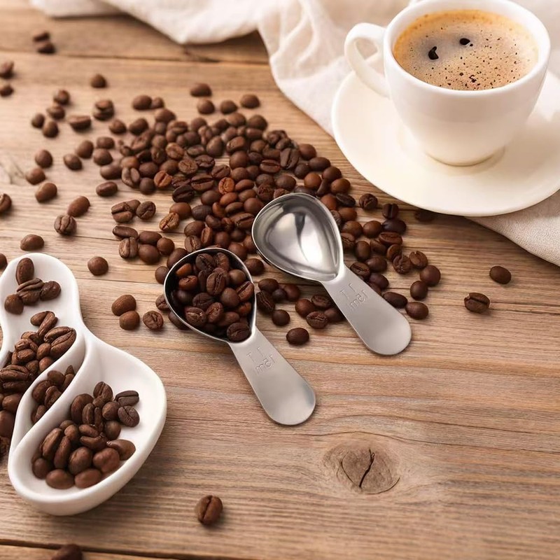 Coffee Spoon Stainless Steel Measuring Spoon 15ml + 30ml Double