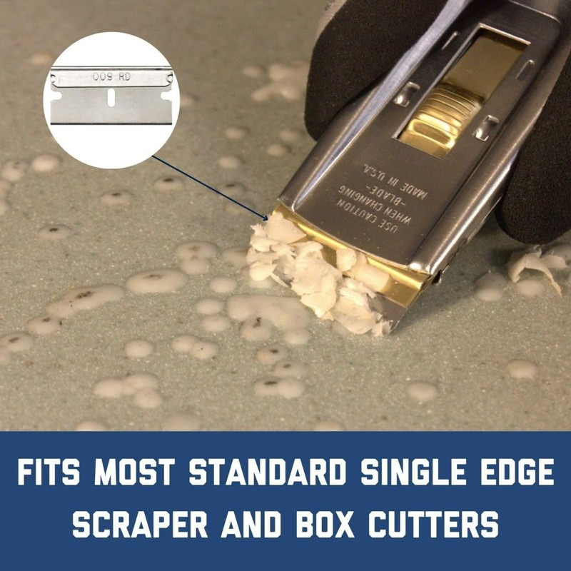 AccuTec Pro Steel Single Backed Edge Razor Utility Blades -