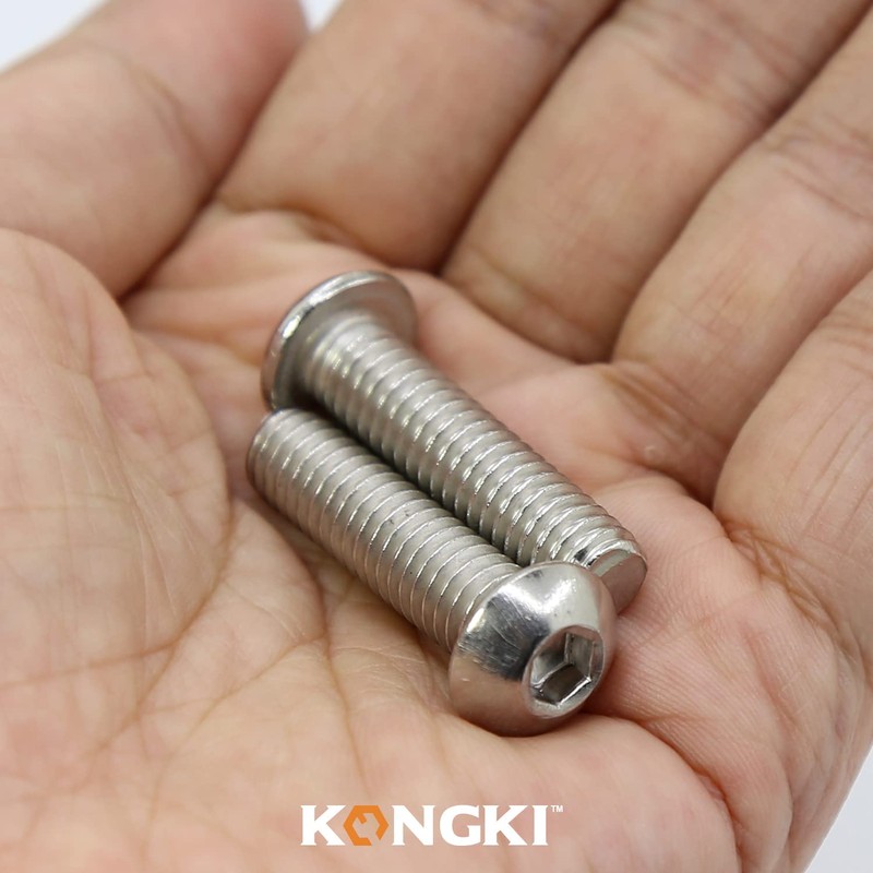 (Pack of 40) M4 x 45 mm Rounded Head Screws