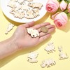 DanLingJewelry 100Pcs Unfinished Wooden Forest Animal Cutouts Wild Life Snake