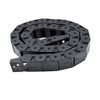 URBEST 18mm x 25mm Black Plastic Flexible Nested Semi Closed