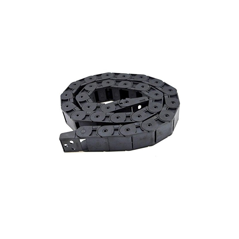 URBEST 18mm x 25mm Black Plastic Flexible Nested Semi Closed
