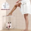 Toyarone Acrylic Corner Shower Stool, Clear Shower Bench for Inside