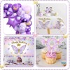 Generic 107 Pcs Purple Butterfly Birthday Decoration Set Indoor Outdoor