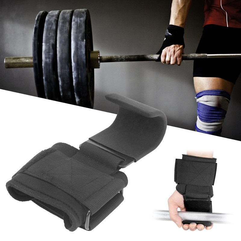 Weight Lifting Strap with Hook, Heavy Duty Wrist Straps Wrist