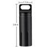 SHD Outdoor EDC Pill Box Container,Black Aluminum Alloy Single Chamber