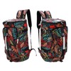 Printed Backpack Polyester Large Capacity Multifunctional Outdoor Leisure Travel BagRed
