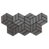 New Motifs Hexagon 3D Wood Veneer Honeycomb Cutout for Wall