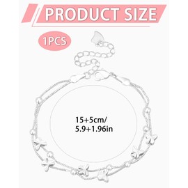 GLURIZ Pulsera para Mujer de Mariposas, Brazalete Mujer, Pulsera de Plata 925, Regalos para Novia, Mamá, Cumpleaños, Día San Valentín, Aniversarios