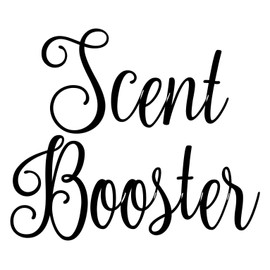 Scent Booster 5w x 4h Label | Laundry Room Organization | Die Cut Vinyl Decal | Black Fancy Font (Sticker Only)