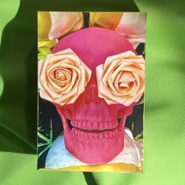 Eugene J. Parker “Goodbye, Earth & Heaven Skulls” Photo Panel 4x6x1 3/8 Signed