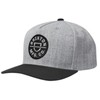 Brixton Crest C Medium Profile Snapback - Color: HEATHER GREY