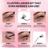 Individual Lashes D Curl 6 - Style 48 Clusters DIY