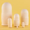 Unpainted Russian Dolls 6 Unpainted Matryoshka Dolls Handmade in Russia