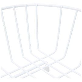 Delfinware 2947W White Oval Sink Basket, Metal