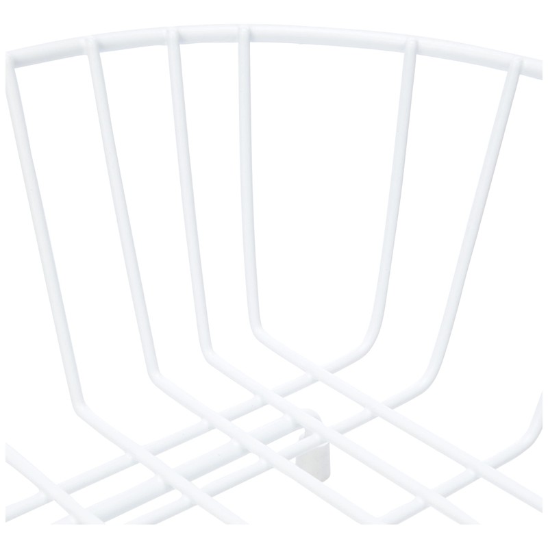 Delfinware 2947W White Oval Sink Basket, Metal