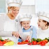 TSHAOUN Kids Chef Hat Apron Sleeves Set Adjustable Apron with