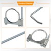 higehio 3 Inch Exhaust Clamp with Muffler Hanger Fits for