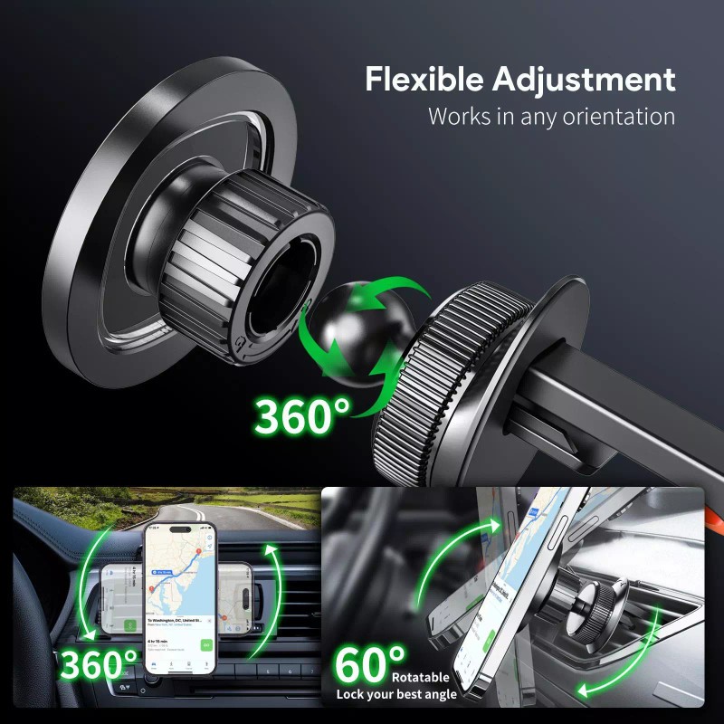 Esoulk Air Vent Transparent Magnetic Car Holder